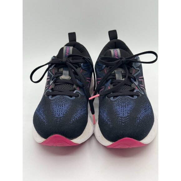 ASICS Novablast+ Running Shoes Women's 7.5 Black Green - Picture 2 of 10